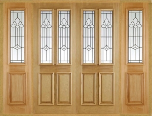 Derby Chameleon Double Front Doors With Sidelights